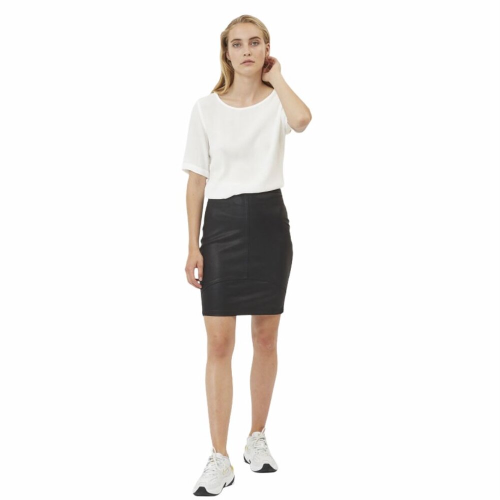 Minimum women's vegan leather pencil skirt black Euro 36 Small NWT